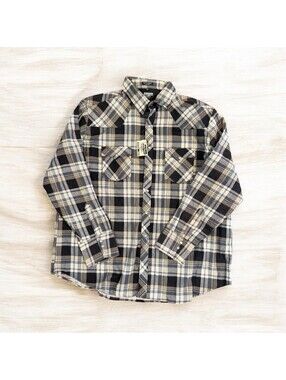 NWT Authentic Western Youngbloods Plaid Pearl Snap Shirt - Men’s 2X - Deadstock